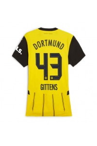 Borussia Dortmund Jamie Bynoe-Gittens #43 Voetbaltruitje Thuis tenue Dames 2024-25 Korte Mouw